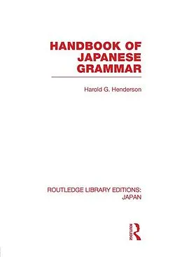 E-Book (pdf) Handbook of Japanese Grammar von Harold Henderson