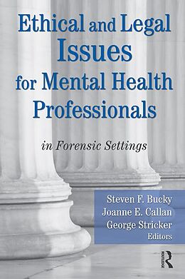E-Book (epub) Ethical and Legal Issues for Mental Health Professionals von 