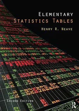 E-Book (epub) Elementary Statistics Tables von Henry Neave