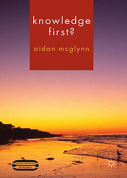 Livre Relié Knowledge First? de Aidan McGlynn