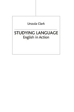 E-Book (pdf) Studying Language von Urszula Clark