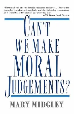 E-Book (pdf) Can't We Make Moral Judgements? von Na Na