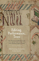 Fester Einband Editing, Performance, Texts von Jacqueline Jenkins, Julie Sanders
