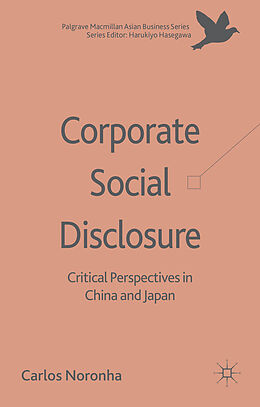 Livre Relié Corporate Social Disclosure de Carlos Noronha