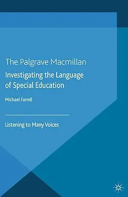 E-Book (pdf) Investigating the Language of Special Education von M. Farrell