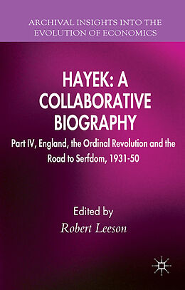 Livre Relié Hayek: A Collaborative Biography de Robert Leeson