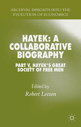 Livre Relié Hayek: A Collaborative Biography de Robert Leeson