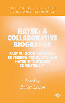 Livre Relié Hayek: A Collaborative Biography de Robert Leeson