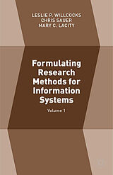 eBook (pdf) Formulating Research Methods for Information Systems de 