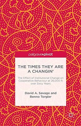 E-Book (pdf) The Times They Are A Changin' von D. Savage, B. Torgler
