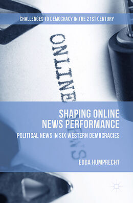 Fester Einband Shaping Online News Performance von Edda Humprecht
