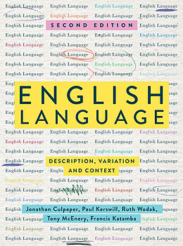 Couverture cartonnée English Language de Jonathan Culpeper