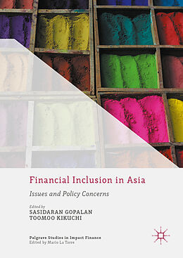 Livre Relié Financial Inclusion in Asia de Sasidaran Kikuchi, Tomoo Gopalan