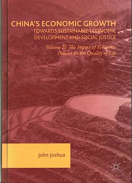 Fester Einband China's Economic Growth: Towards Sustainable Economic Development and Social Justice von John Joshua