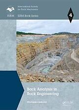 Livre Relié Back Analysis in Rock Engineering de Shunsuke Sakurai