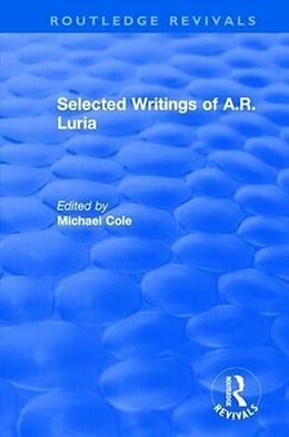 Livre Relié Selected Writings of A.R. Luria de Michael Cole