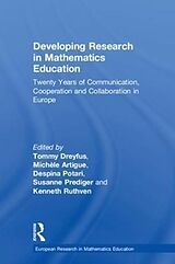 Livre Relié Developing Research in Mathematics Education de Tommy Artigue, Michele (Universite Paris Dreyfus