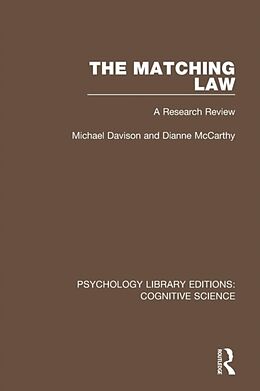 Couverture cartonnée The Matching Law de Michael Davison, Dianne McCarthy