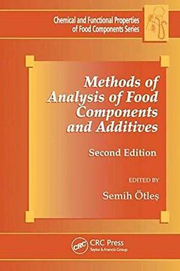 Couverture cartonnée Methods of Analysis of Food Components and Additives de Semih Otles