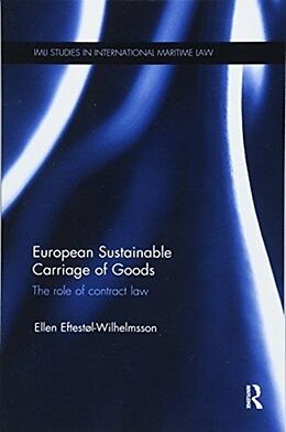 Couverture cartonnée European Sustainable Carriage of Goods de Ellen Eftestøl-Wilhelmsson