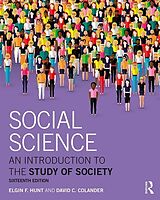 Couverture cartonnée Social Science de Elgin Hunt, David Colander