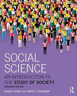 Couverture cartonnée Social Science de Elgin Hunt, David Colander