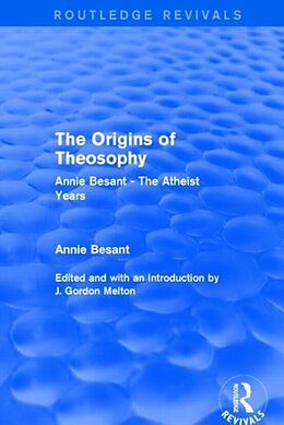 Livre Relié The Origins of Theosophy (Routledge Revivals) de Annie Besant