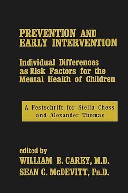 Kartonierter Einband Prevention and Early Intervention von William B Carey, Sean C McDevit