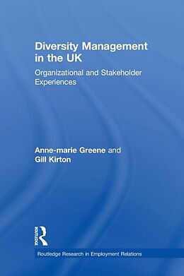 Couverture cartonnée Diversity Management in the UK de Anne-Marie Greene, Gill Kirton