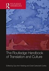 Livre Relié The Routledge Handbook of Translation and Culture de Sue-Ann (Hamid Bin Khalifa University, Qa Harding