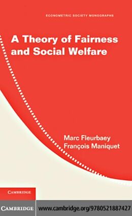 E-Book (pdf) Theory of Fairness and Social Welfare von Marc Fleurbaey