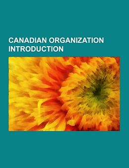 Couverture cartonnée Canadian organization Introduction de 