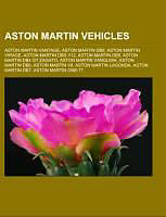 Couverture cartonnée Aston Martin vehicles de 