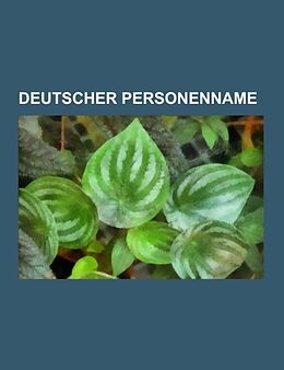 Kartonierter Einband Deutscher Personenname von 