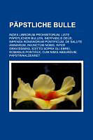 Kartonierter Einband Päpstliche Bulle von 
