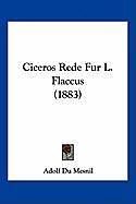 Kartonierter Einband Ciceros Rede Fur L. Flaccus (1883) von Adolf Du Mesnil