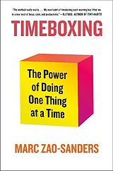 Couverture cartonnée Timeboxing de Marc Zao-Sanders