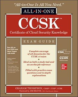 Kartonierter Einband CCSK Certificate of Cloud Security Knowledge All-in-One Exam Guide von Graham Thompson
