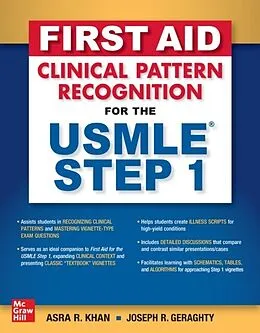 E-Book (epub) First Aid Clinical Pattern Recognition for the USMLE Step 1 von Asra R. Khan, Joseph R. Geraghty