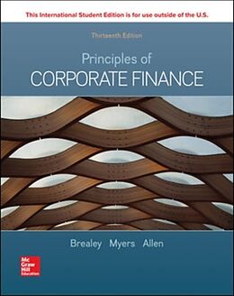 Couverture cartonnée ISE Principles of Corporate Finance de Richard Brealey, Stewart Myers, Allen Franklin