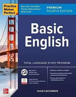 E-Book (epub) Practice Makes Perfect: Basic English, Premium Fourth Edition von Julie Lachance
