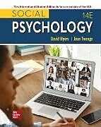 Couverture cartonnée Social Psychology ISE de Myers David, Myers David, Twenge Jean