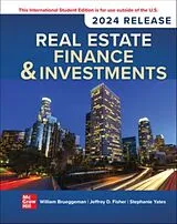 Kartonierter Einband Real Estate Finance & Investments: 2024 Release ISE von William Brueggeman, Jeffrey Fisher