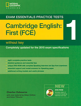 Couverture cartonnée Exam Essentials Practice Tests: Cambridge English First 1 with DVD-ROM de Helen Tiliouine, Helen Chilton