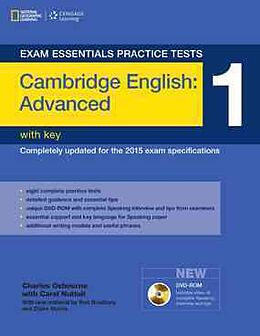 Couverture cartonnée Exam Essentials Cambridge Advanced Practice Test 1 with Key de Charles Osborne