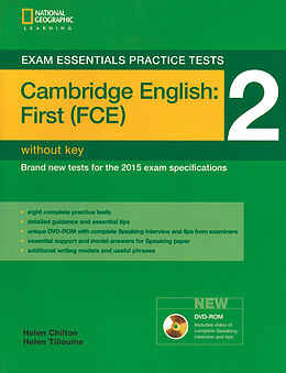 Couverture cartonnée Exam Essentials Practice Tests: Cambridge English First 2 with DVD-ROM de Helen Tiliouine, Helen Chilton