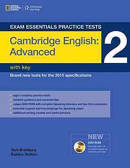 Couverture cartonnée Exam Essentials Practice Tests: Cambridge English Advanced 2 with Key and DVD-ROM de Tom Bradbury, Eunice Yeates
