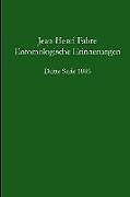 Entomologische Erinnerungen - 3.Serie 1886