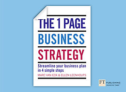 Couverture cartonnée The One Page Business Strategy de Marc van Eck, Ellen Leenhouts, Judith Tielen