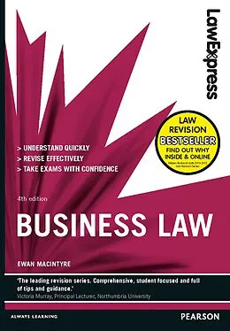 E-Book (pdf) Law Express: Business Law von Ewan Macintyre, Josephine Bisacre